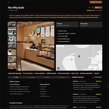 Cafe card design
